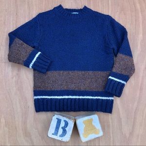 Zara Boys Collection Blue Thick Warm Winter Sweater 6